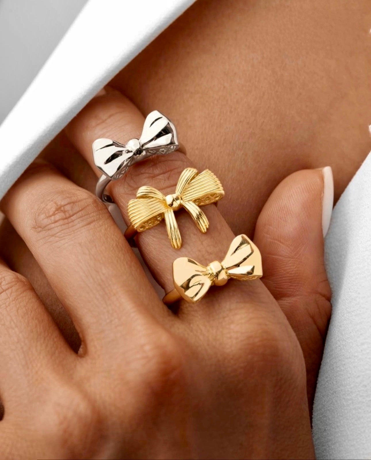 Ring Gelbgold 18k - Papillon-e Farah Diba (Schleife von Farah Diba)