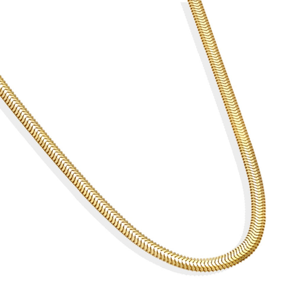 Halskette Gelbgold 18k - Zanjir Mar (Schlangenkette)