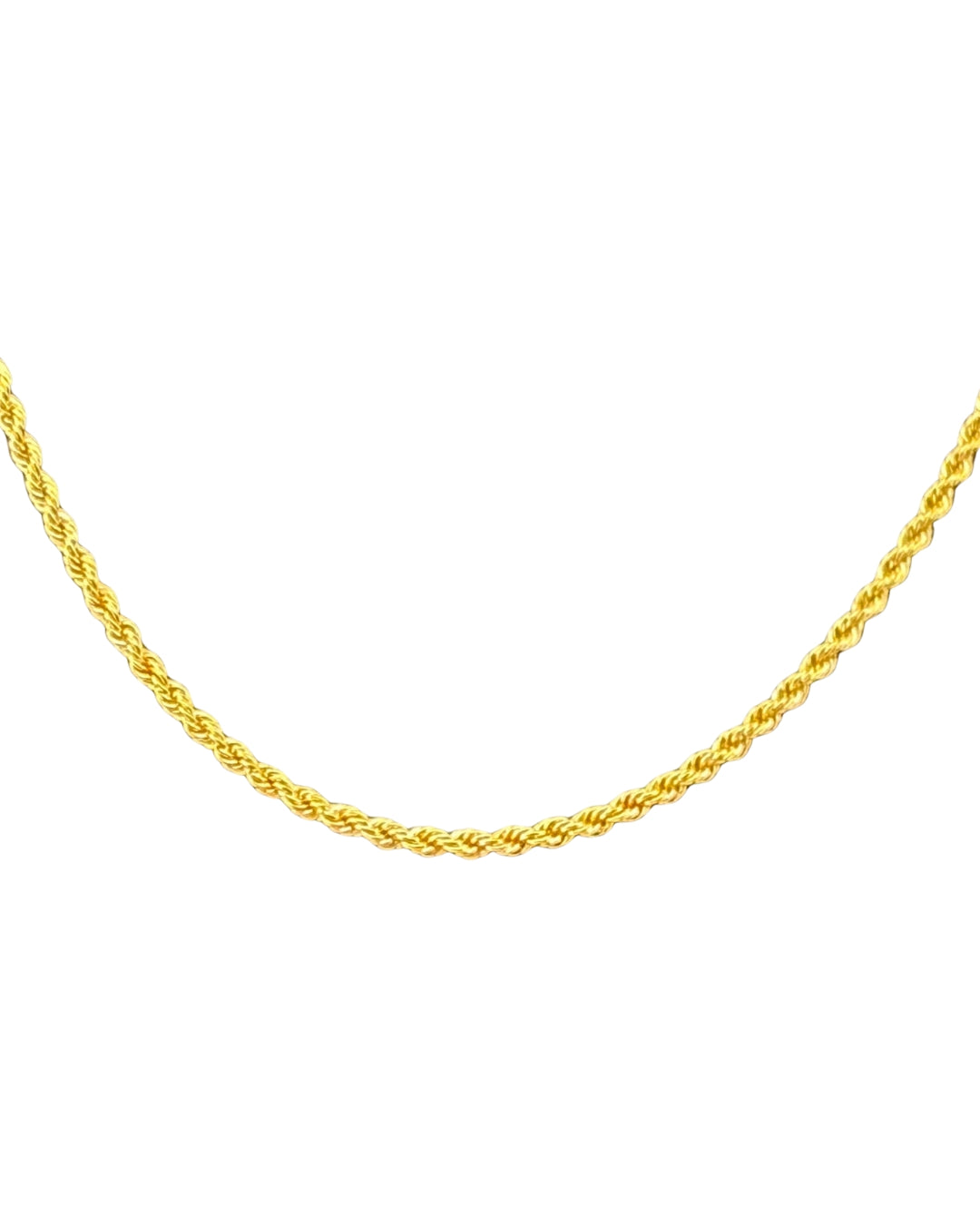 Detailansicht der gedrehten Gliederstruktur â Goldkette Tanab-e Tala in 18k Gelbgold