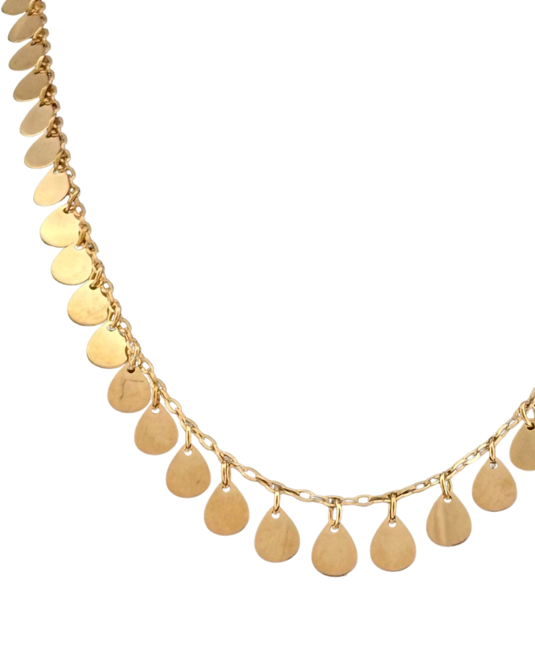 Halskette Gelbgold 18k – Ashk-e Tala (Goldene Tropfen)