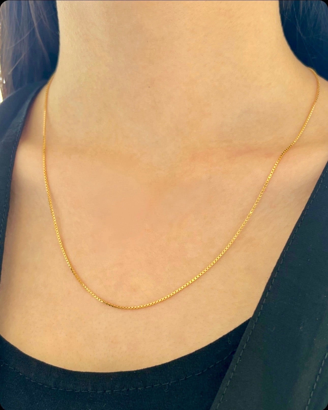 Halskette Gelbgold 18k – Zanjir-e Venice (Venedig Kette)