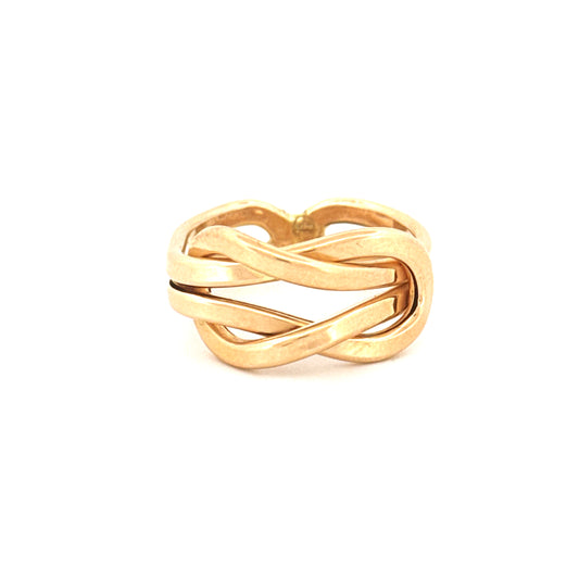 Ring Gelbgold 18k - Gereh-e Tala (Goldener Knoten)