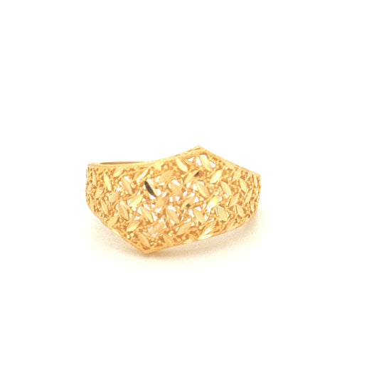 Ring Gelbgold 18k - Weidenlaub aus Gilan