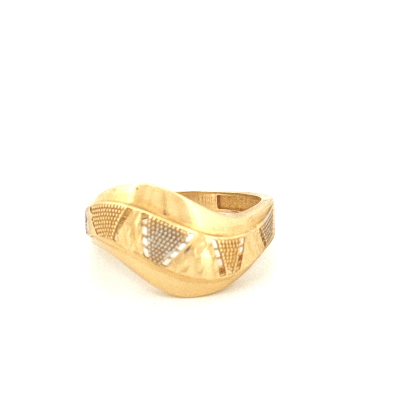 Ring Gelbgold & Weissgold 18k - Bazi-ye Morvarid (Perlenspiel)