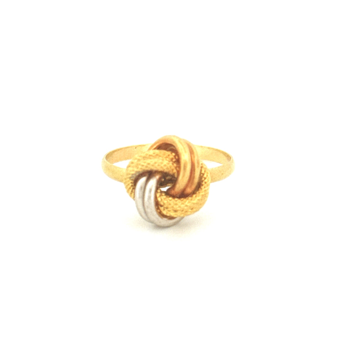 Ring Gelbgold & Weissgold 18k - Der gordische Knoten