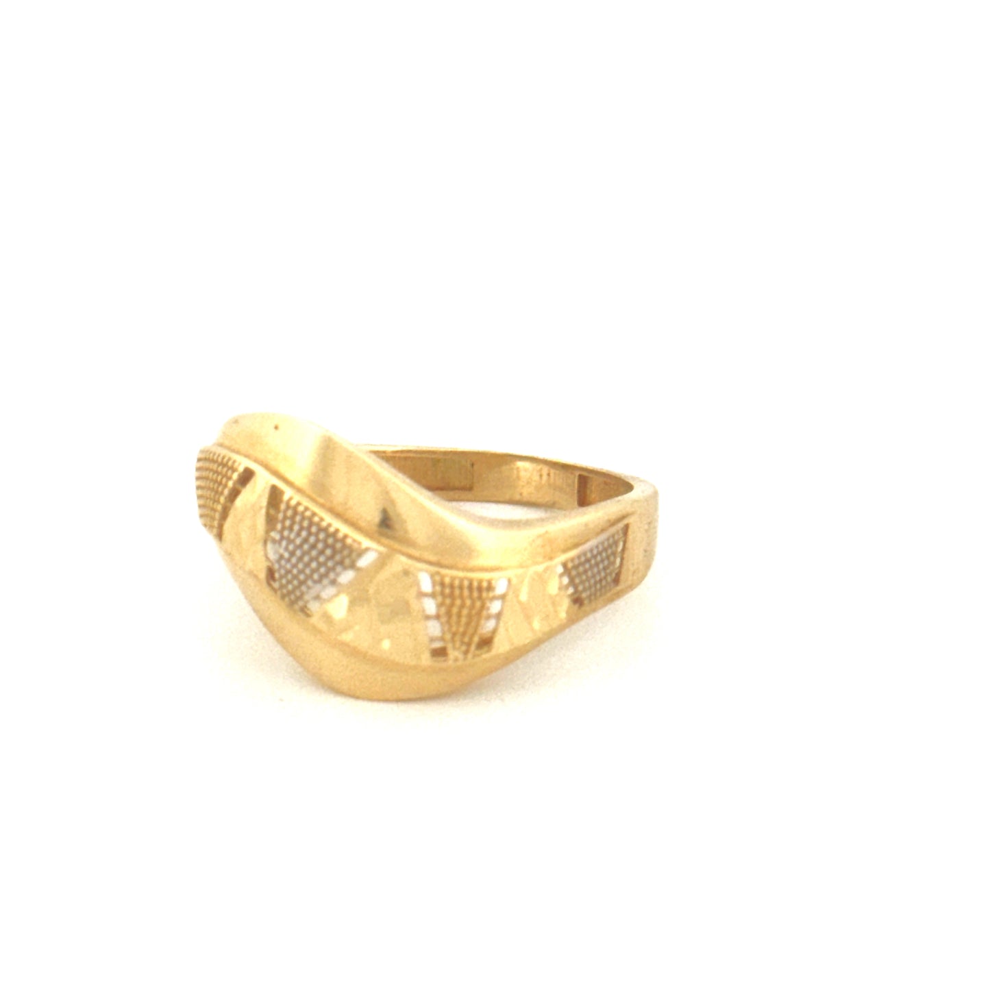 Ring Gelbgold & Weissgold 18k - Bazi-ye Morvarid (Perlenspiel)