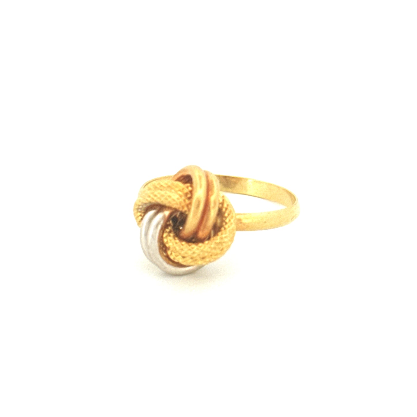 Ring Gelbgold & Weissgold 18k - Der gordische Knoten