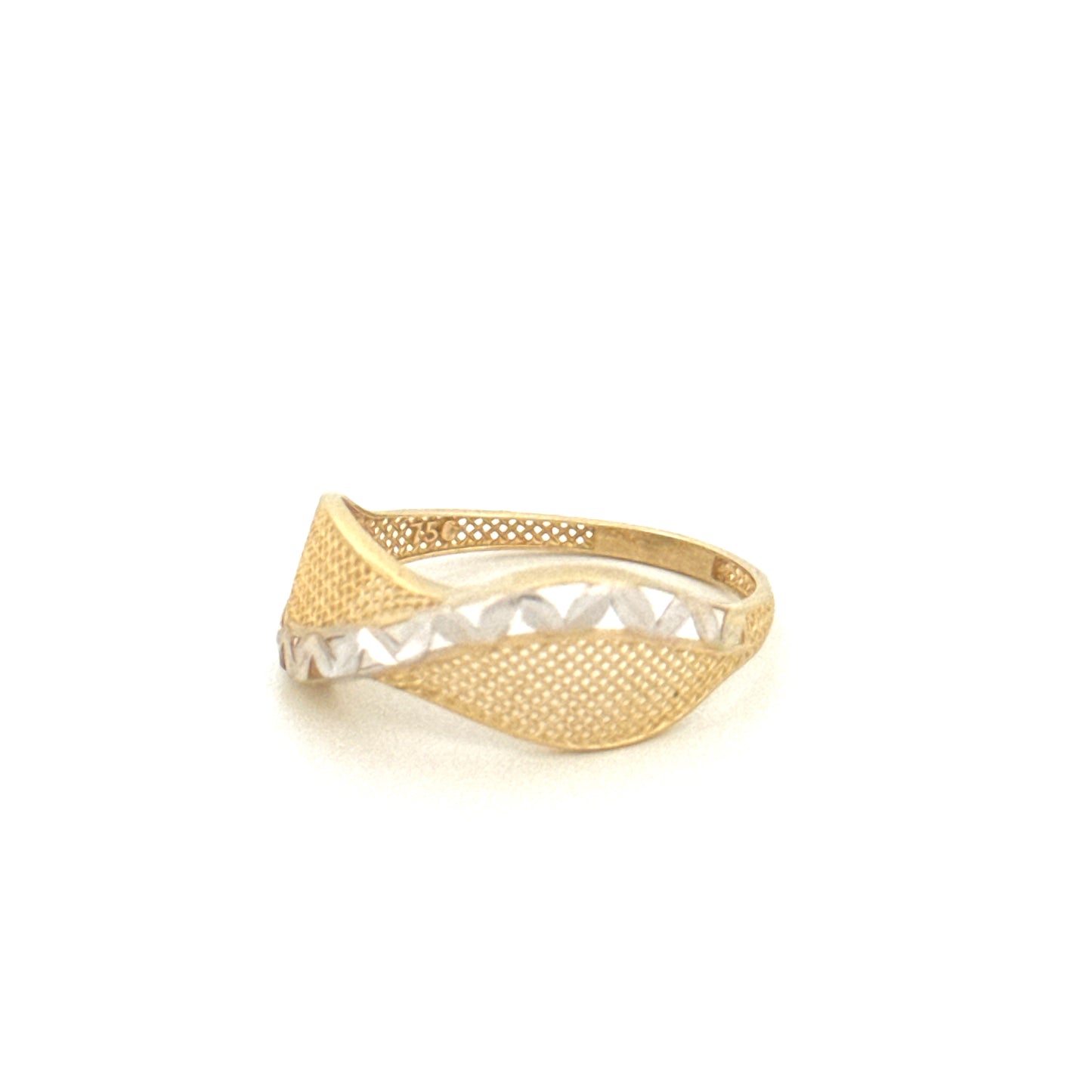 Ring Gelbgold & Weissgold 18k - Mar-e Zendegi (Schlange des Lebens)