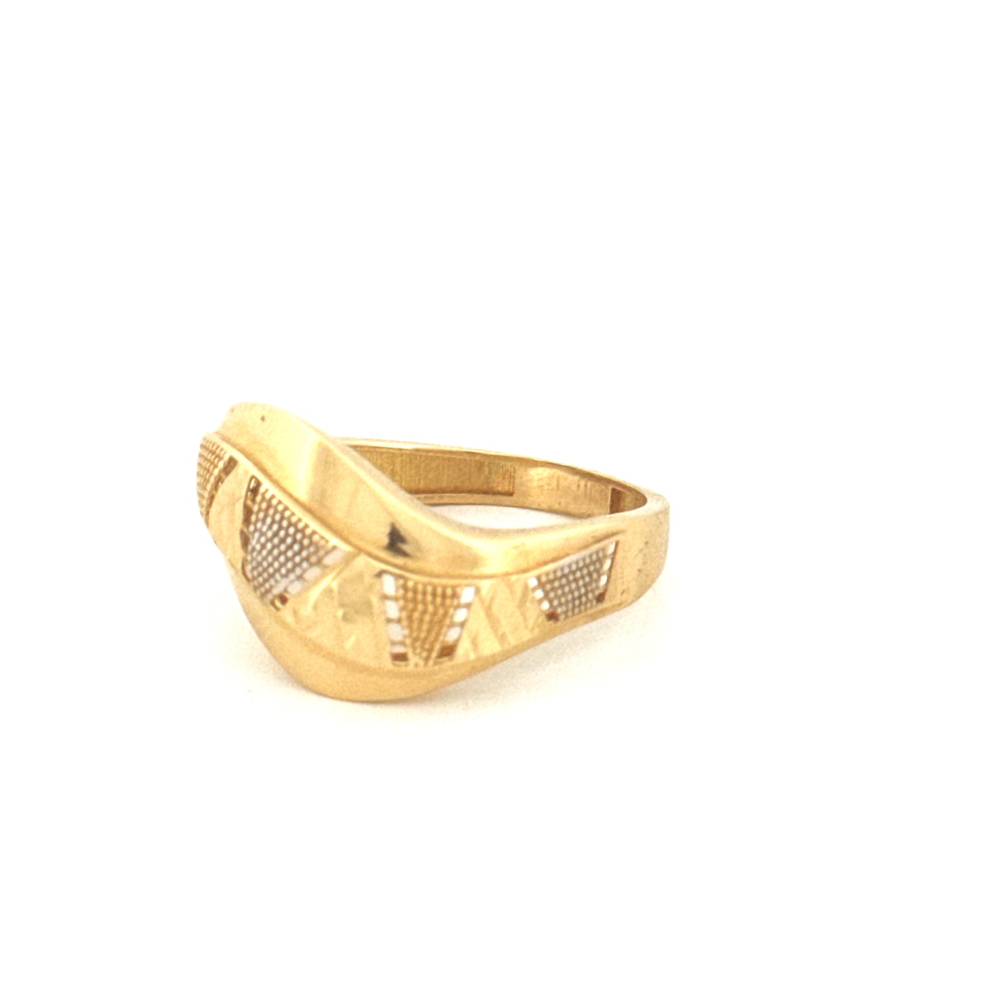 Ring Gelbgold & Weissgold 18k - Bazi-ye Morvarid (Perlenspiel)