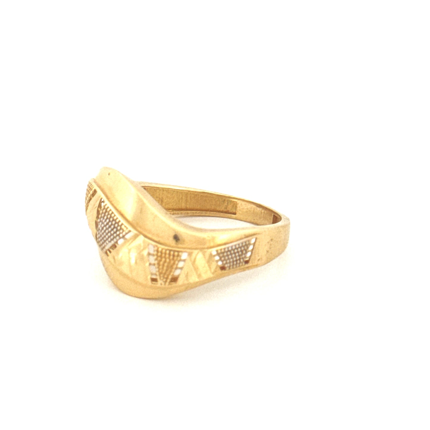 Ring Gelbgold & Weissgold 18k - Bazi-ye Morvarid (Perlenspiel)