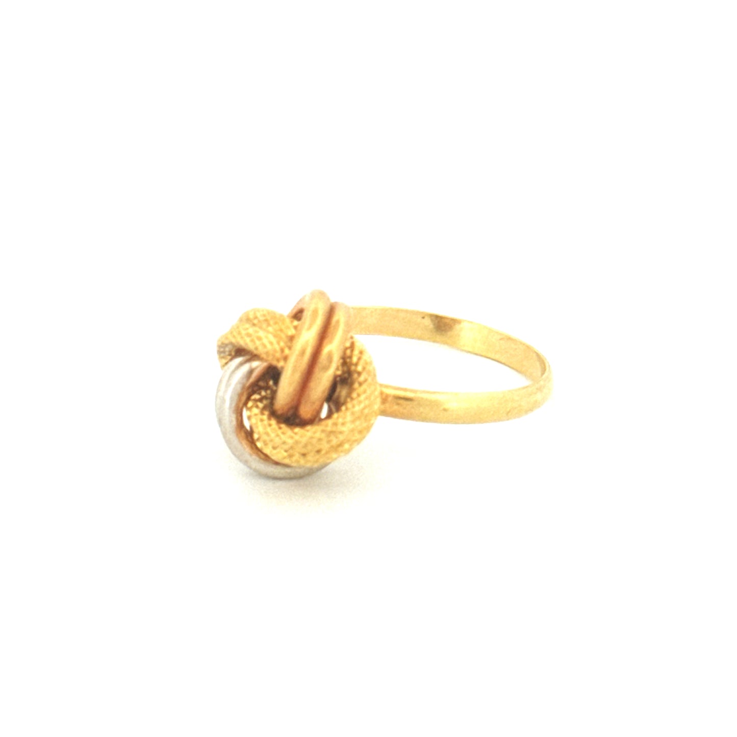 Ring Gelbgold & Weissgold 18k - Der gordische Knoten