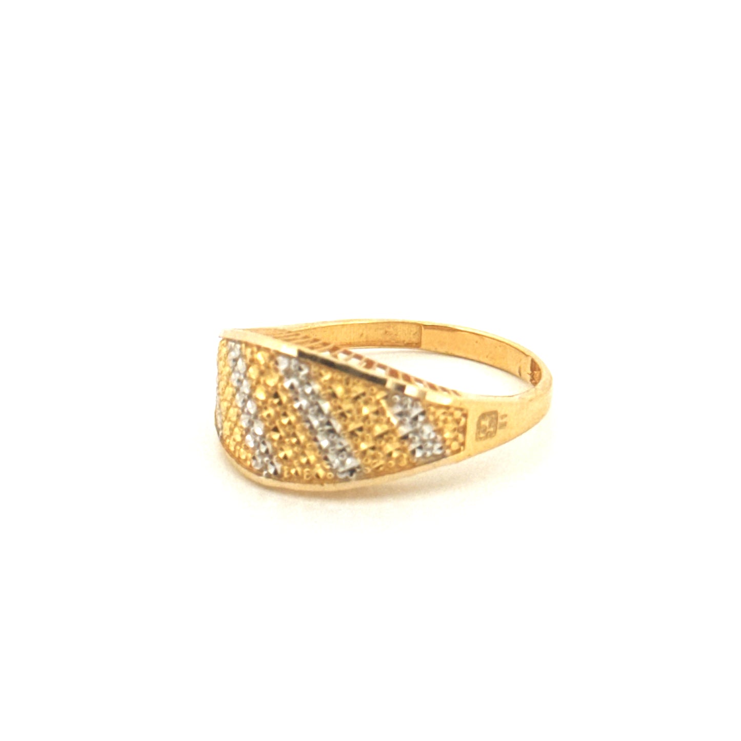 Ring Gelbgold & Weissgold 18k - Hengam-e-Rangin (Farbenspiel)