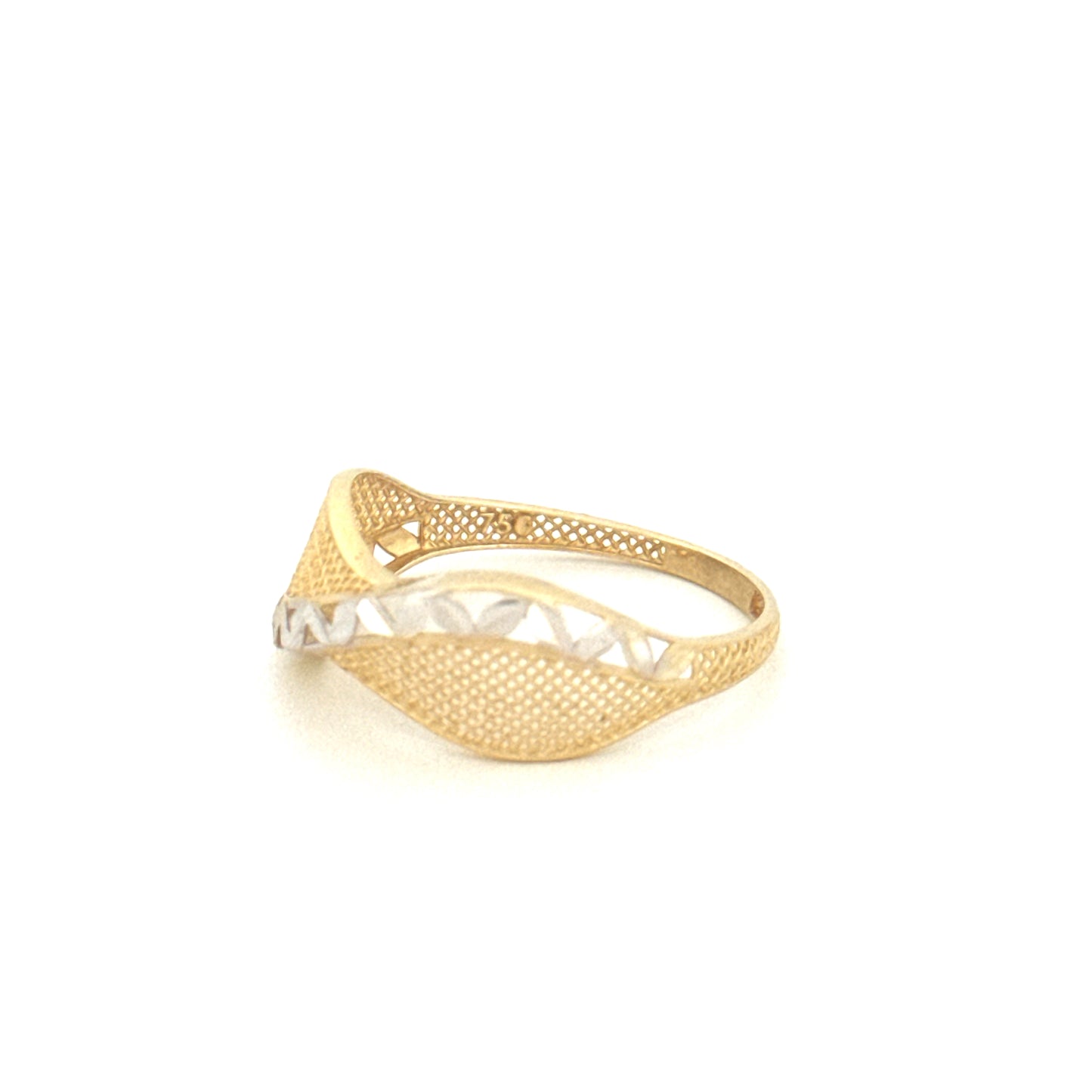 Ring Gelbgold & Weissgold 18k - Mar-e Zendegi (Schlange des Lebens)