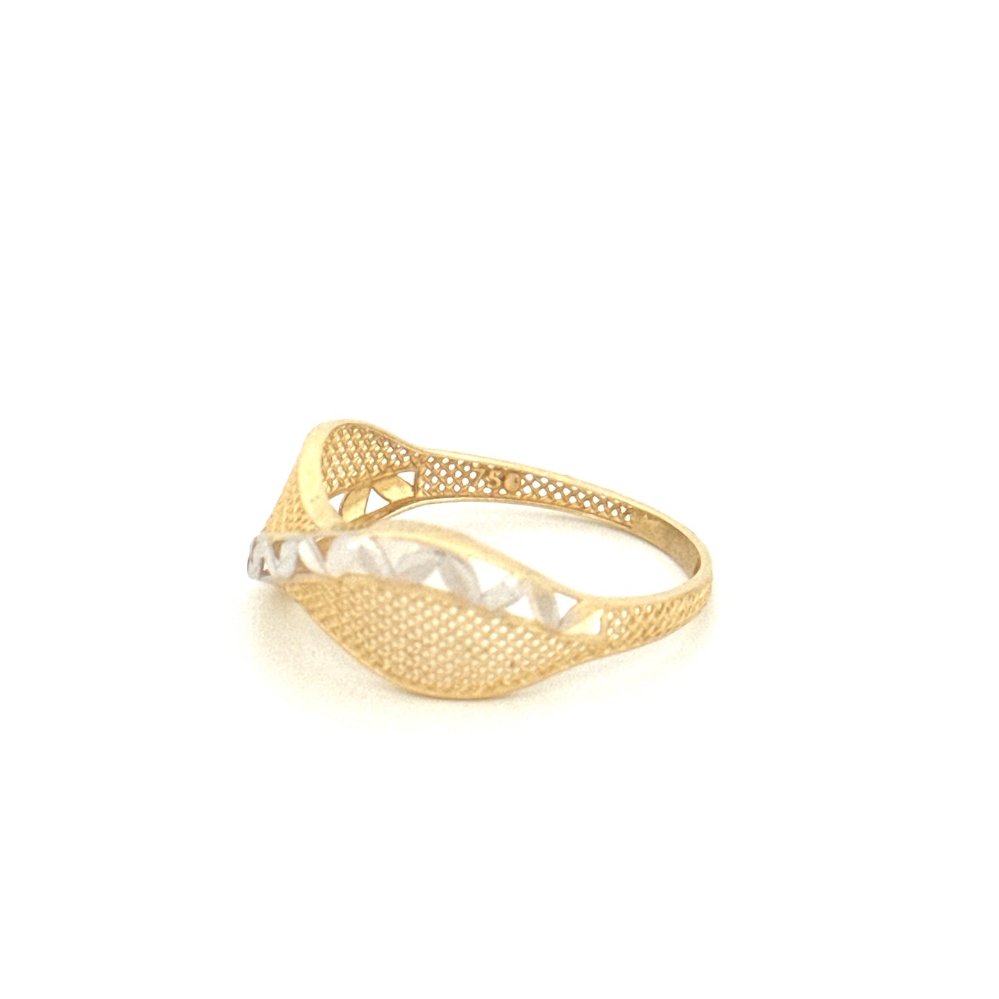 Ring Gelbgold & Weissgold 18k - Mar-e Zendegi (Schlange des Lebens)