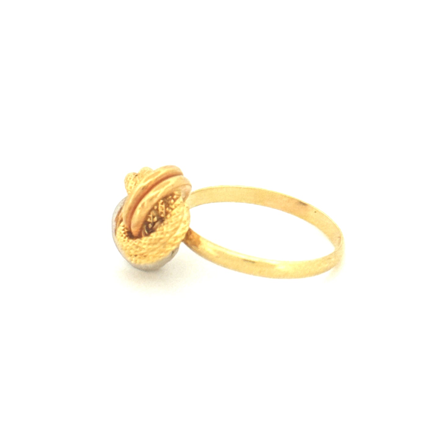 Ring Gelbgold & Weissgold 18k - Der gordische Knoten