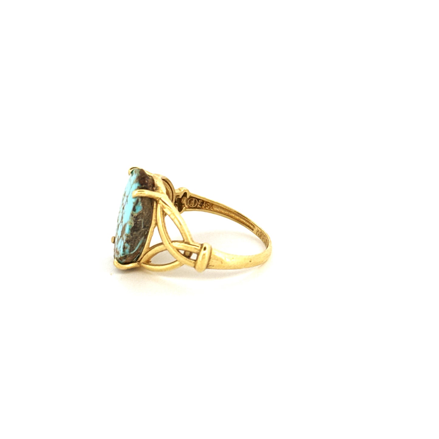 Ring Gelbgold 18k - Firuzeh (Türkis)