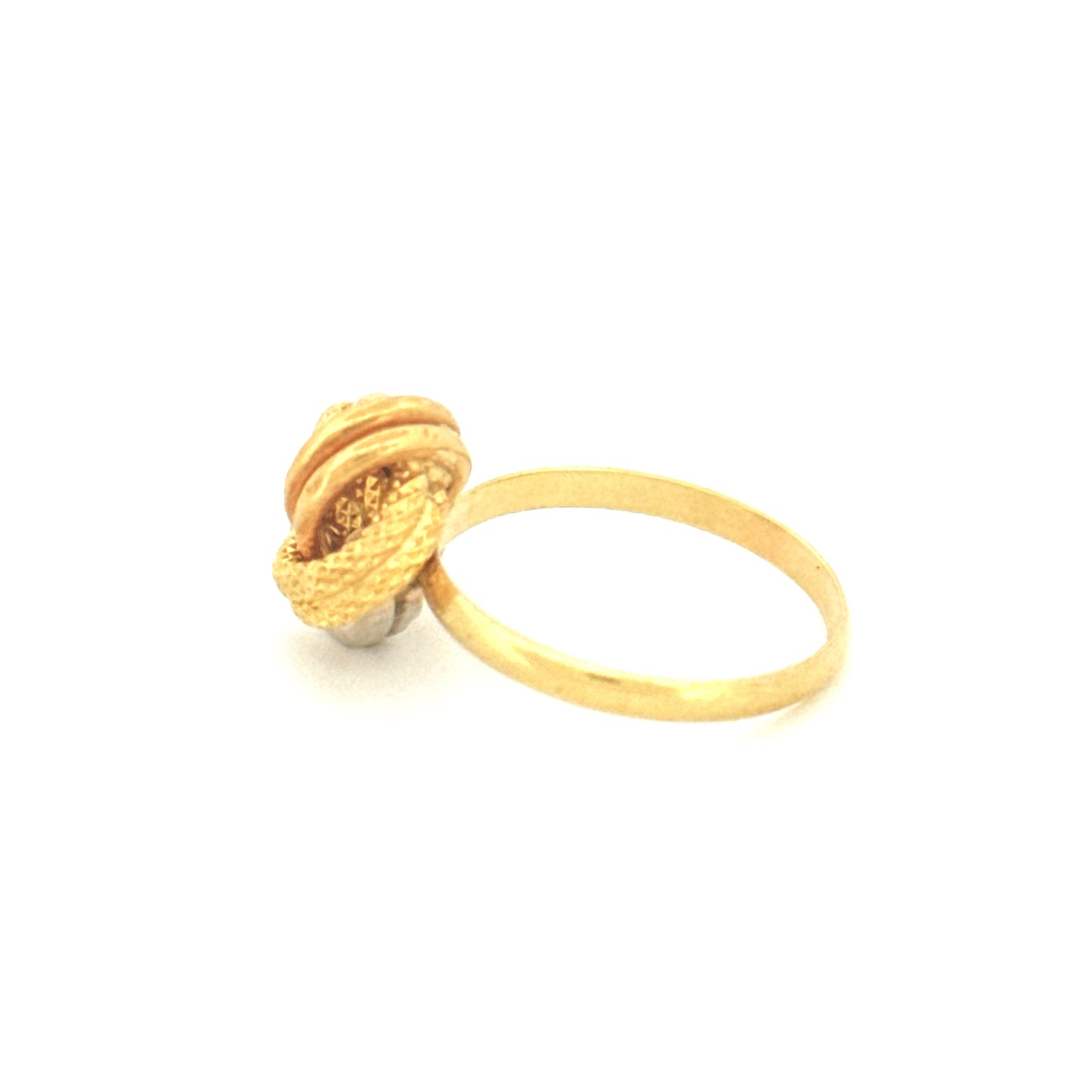 Ring Gelbgold & Weissgold 18k - Der gordische Knoten