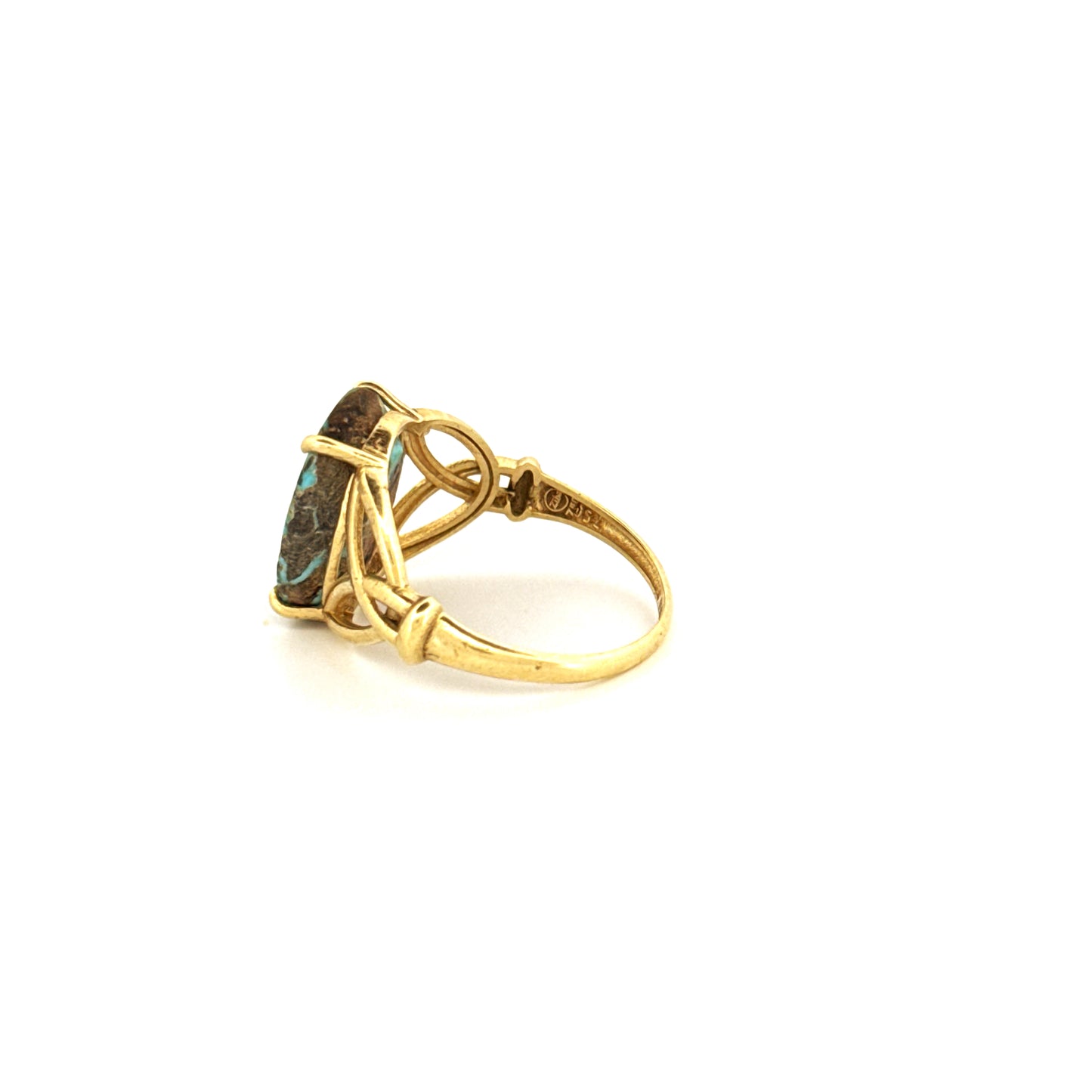 Ring Gelbgold 18k - Firuzeh (Türkis)