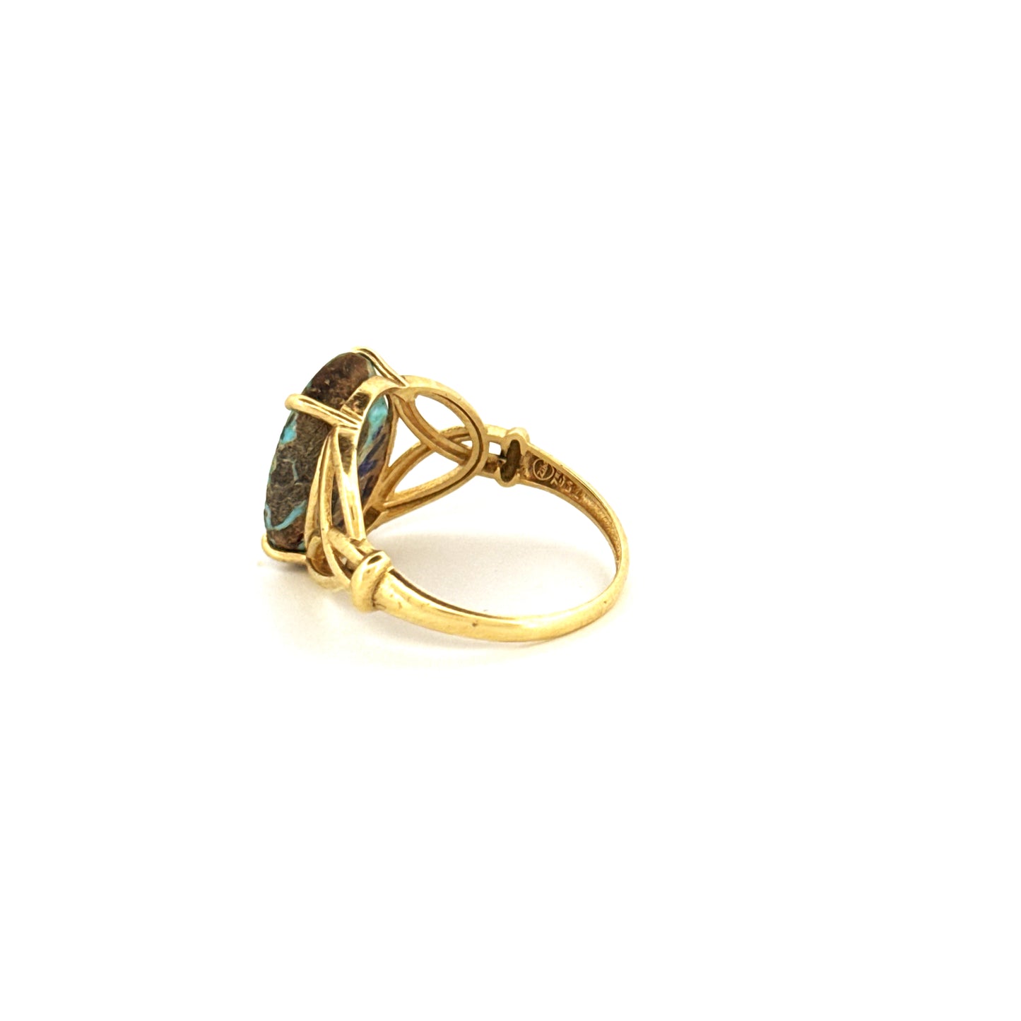 Ring Gelbgold 18k - Firuzeh (Türkis)