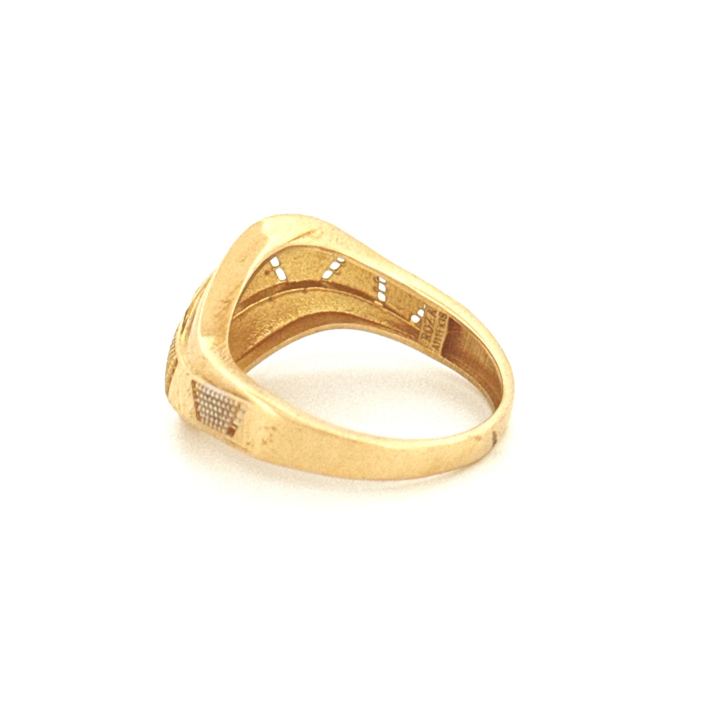 Ring Gelbgold & Weissgold 18k - Bazi-ye Morvarid (Perlenspiel)