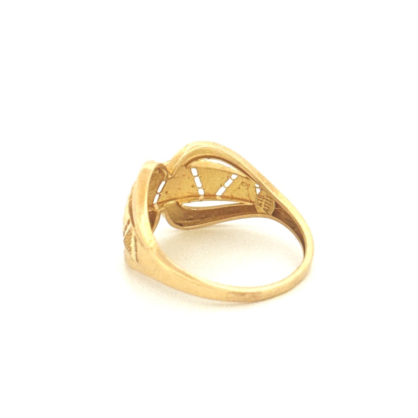 Ring Gelbgold & Weissgold 18k - Zard-o-Sefid Morvaridha-ye (Goldene und weisse Perlen)