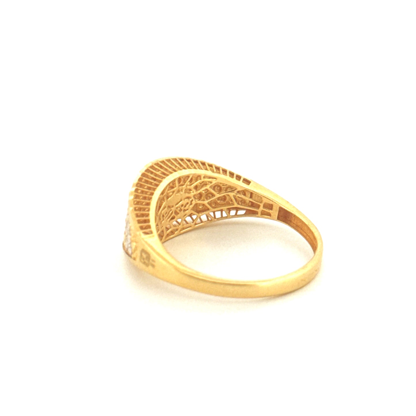 Ring Gelbgold & Weissgold 18k - Hengam-e-Rangin (Farbenspiel)