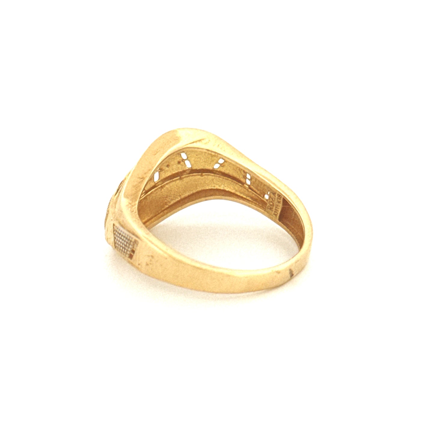 Ring Gelbgold & Weissgold 18k - Bazi-ye Morvarid (Perlenspiel)