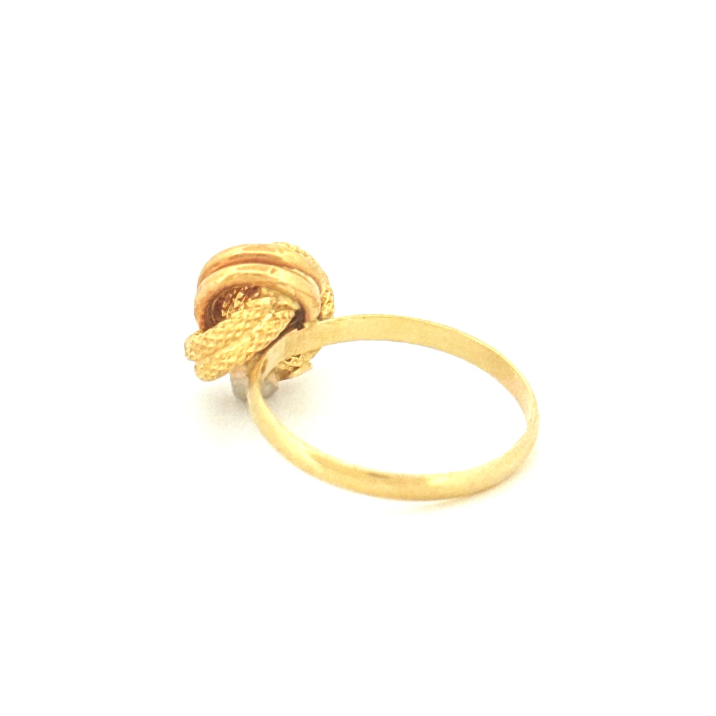 Ring Gelbgold & Weissgold 18k - Der gordische Knoten