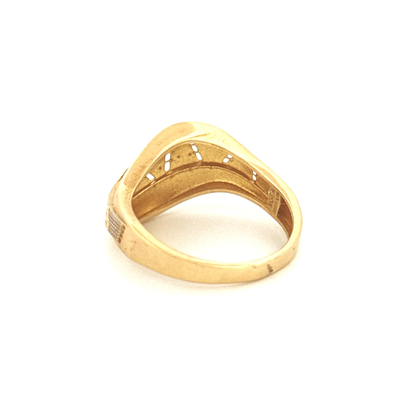 Ring Gelbgold & Weissgold 18k - Bazi-ye Morvarid (Perlenspiel)