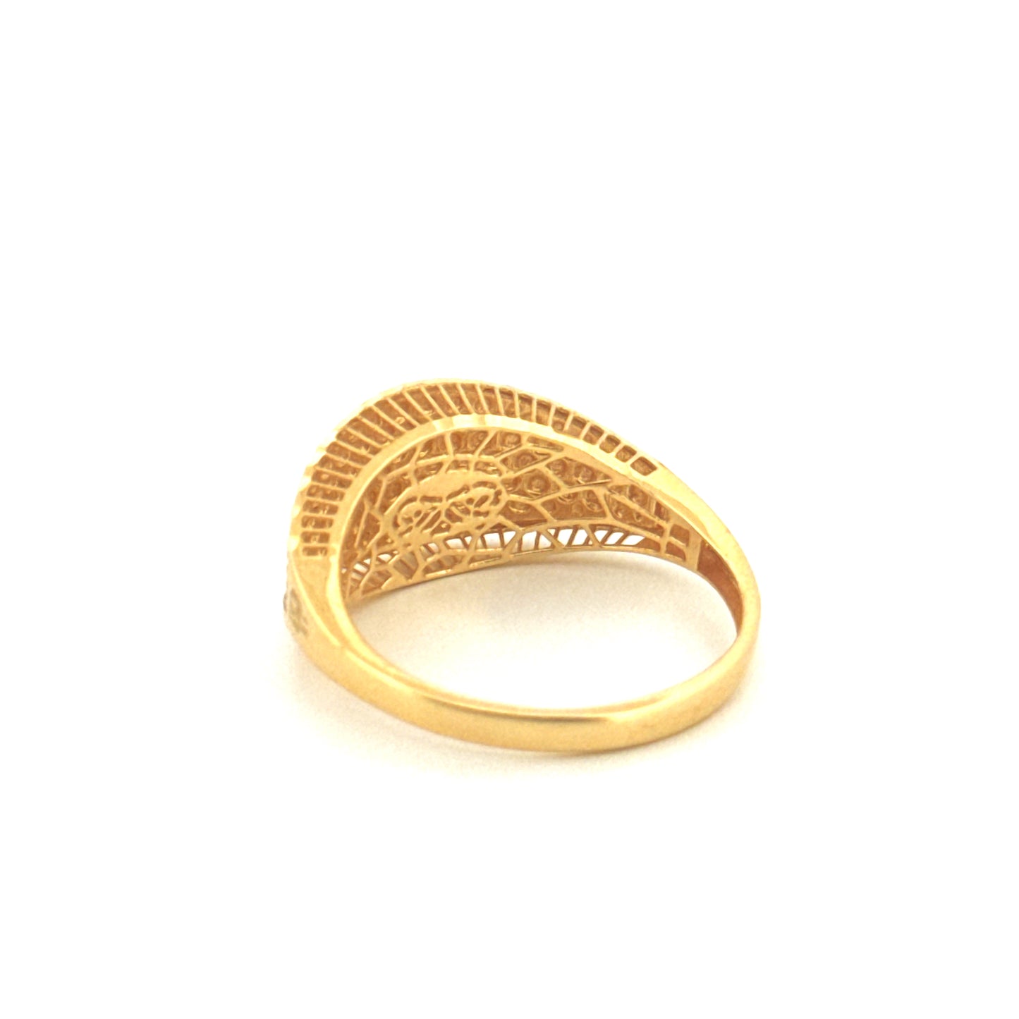 Ring Gelbgold & Weissgold 18k - Hengam-e-Rangin (Farbenspiel)