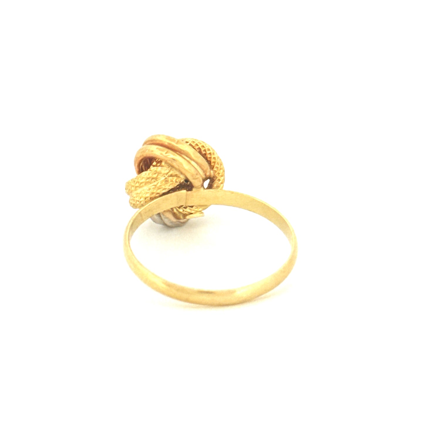 Ring Gelbgold & Weissgold 18k - Der gordische Knoten