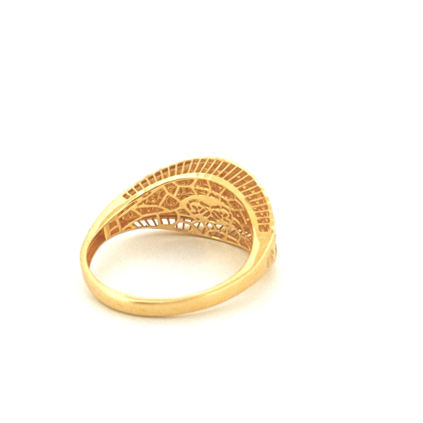 Ring Gelbgold & Weissgold 18k - Hengam-e-Rangin (Farbenspiel)