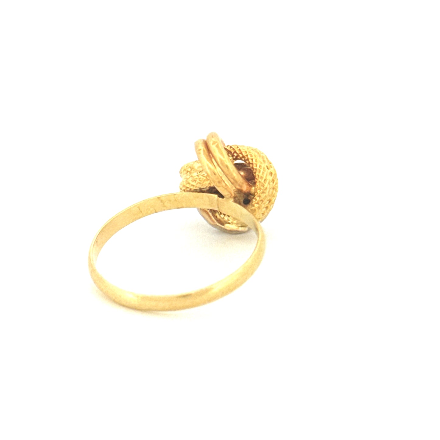 Ring Gelbgold & Weissgold 18k - Der gordische Knoten