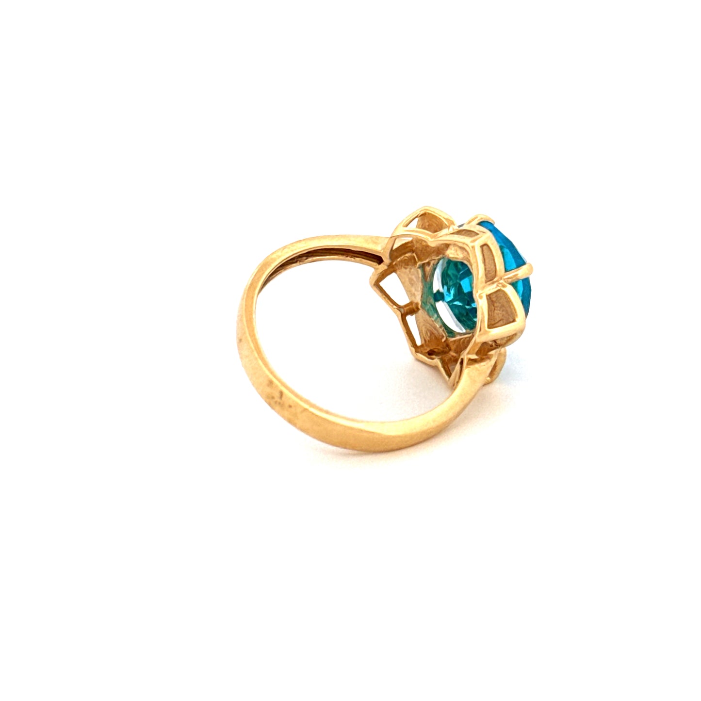 Ring Gelbgold 18k - Parvaneh-ye Firuzeh (Türkiser Schmetterling)