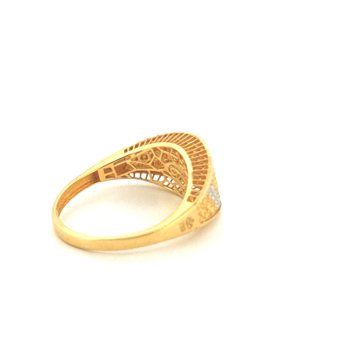 Ring Gelbgold & Weissgold 18k - Hengam-e-Rangin (Farbenspiel)