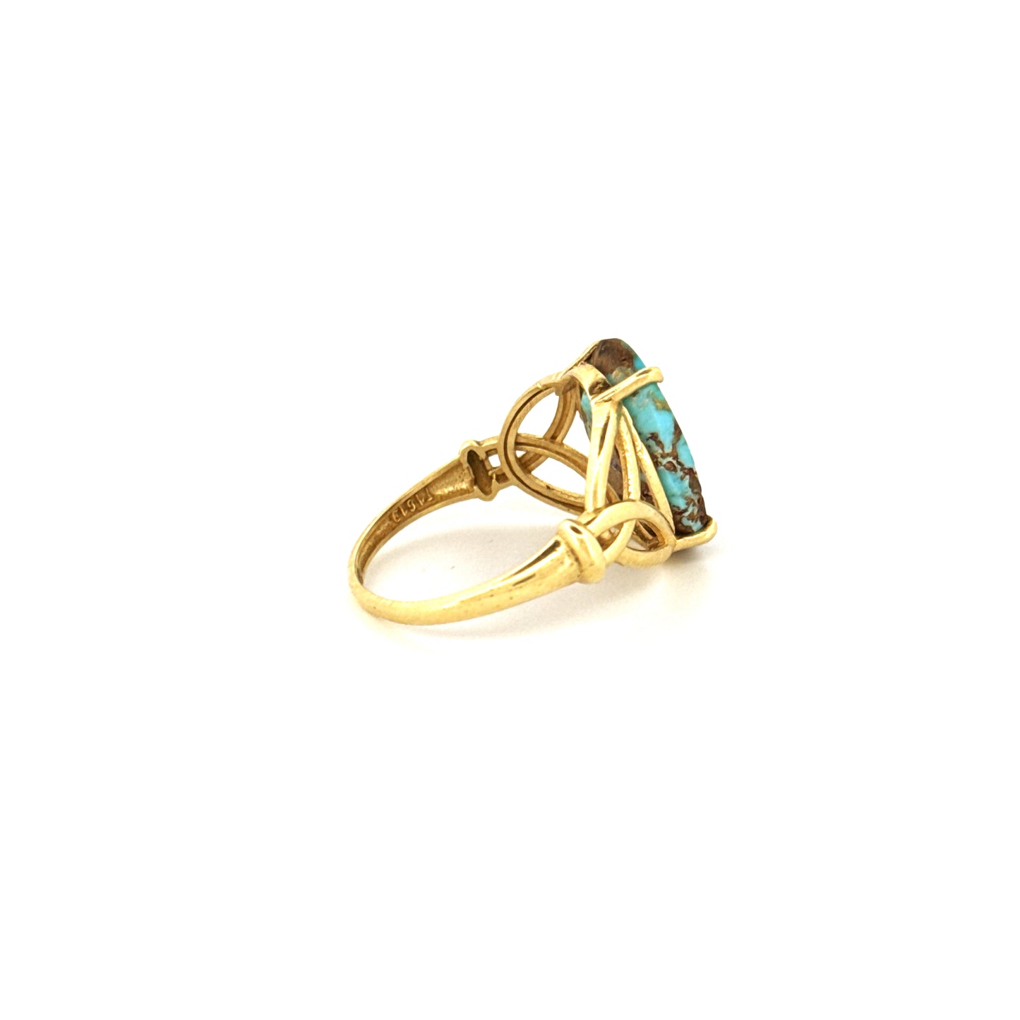 Ring Gelbgold 18k - Firuzeh (Türkis)