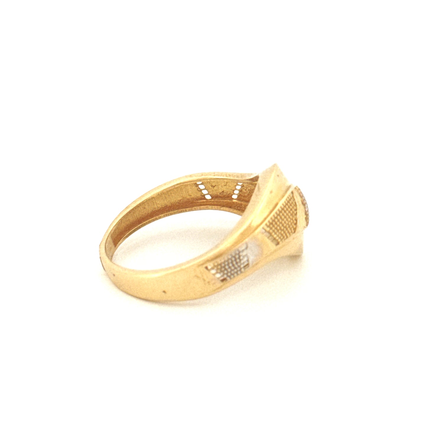 Ring Gelbgold & Weissgold 18k - Bazi-ye Morvarid (Perlenspiel)