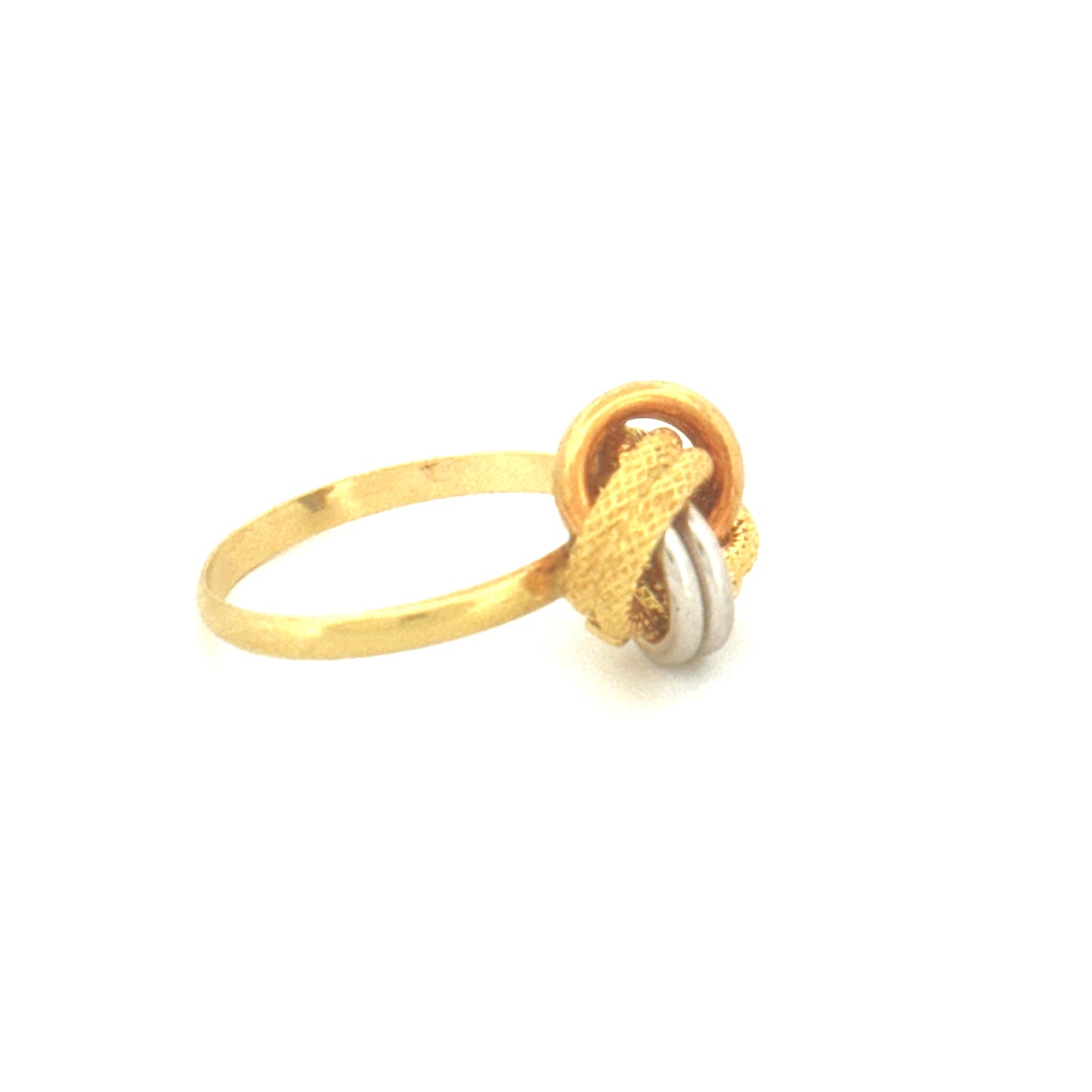 Ring Gelbgold & Weissgold 18k - Der gordische Knoten