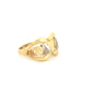 Ring Gelbgold & Weissgold 18k - Zard-o-Sefid Morvaridha-ye (Goldene und weisse Perlen)