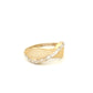 Ring Gelbgold & Weissgold 18k - Mar-e Zendegi (Schlange des Lebens)