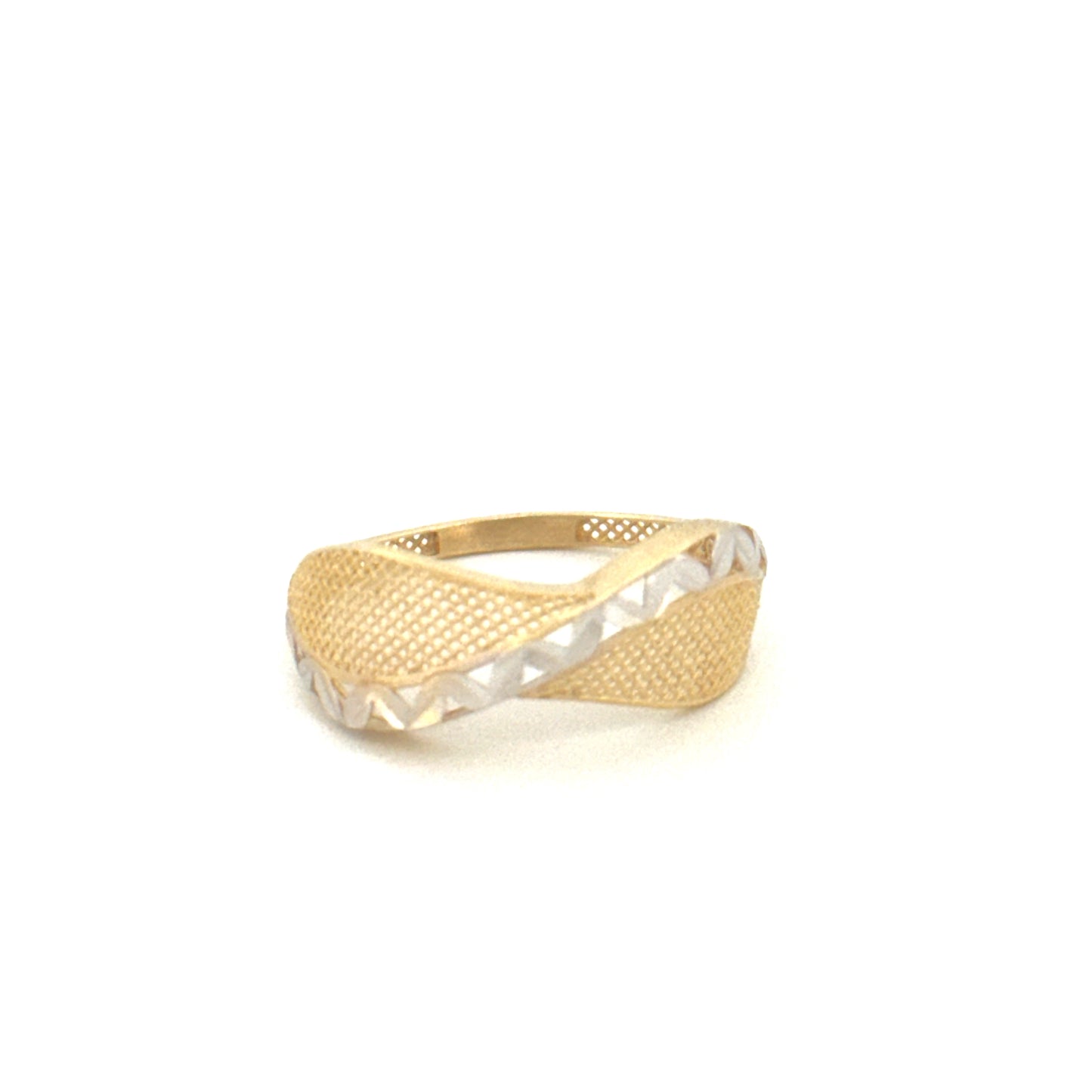 Ring Gelbgold & Weissgold 18k - Mar-e Zendegi (Schlange des Lebens)