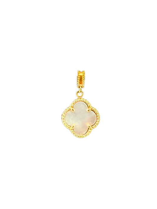 Anhänger Gelbgold 18k - Gol-e Sadaf-e Sefid (Weiße Perlmutt-Blüte)