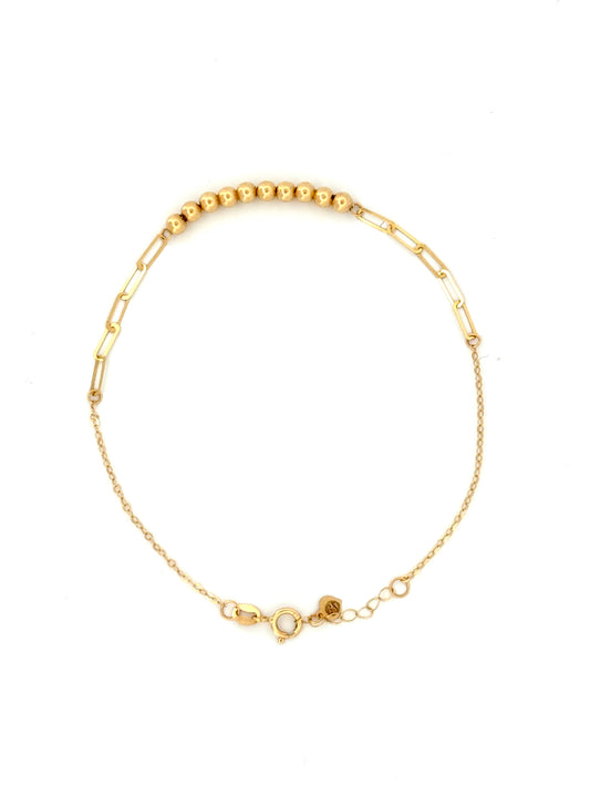 Armband Gelbgold 18k - Zanjir-e Tarkibi (Kombinierte Kette)