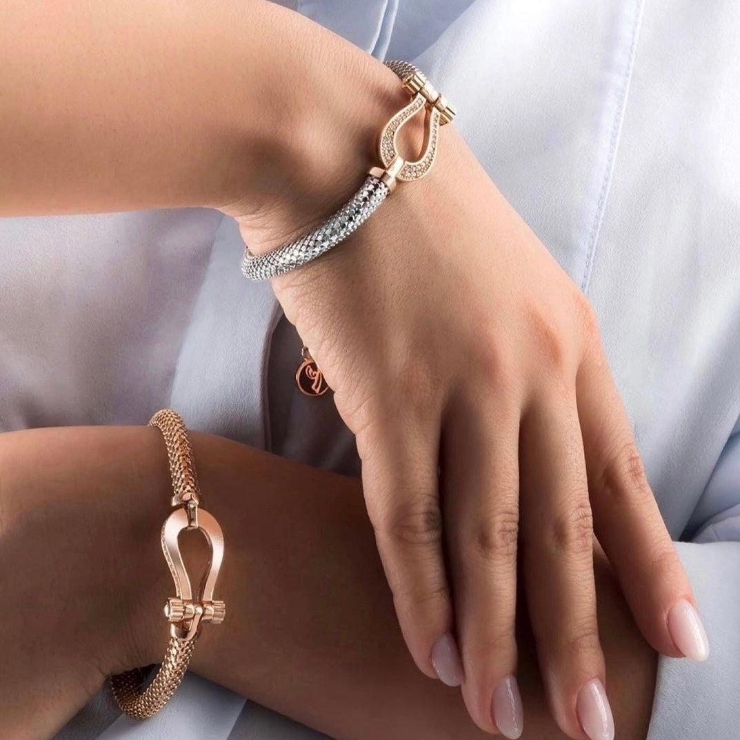 Armband Roségold & Weissgold 18k - Peyvand (Verbindung)