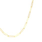 Halskette aus 18k Gelbgold mit 2 mm breiten, länglichen Gliedern – minimalistisches Design