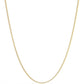 Feine Bismarckkette aus 18k Gold – klassisches Design, 1 mm breit, 45.5 cm lang
