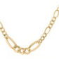 Detailansicht der Zanjir-e Figaro Conic – betonte Mittelglieder, 18k Gold, klassische Figaro-Struktur