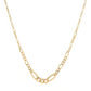 18k Goldkette mit konisch verlaufenden Figaro-Gliedern – Modell Zanjir-e Figaro Conic, 47.5 cm lang