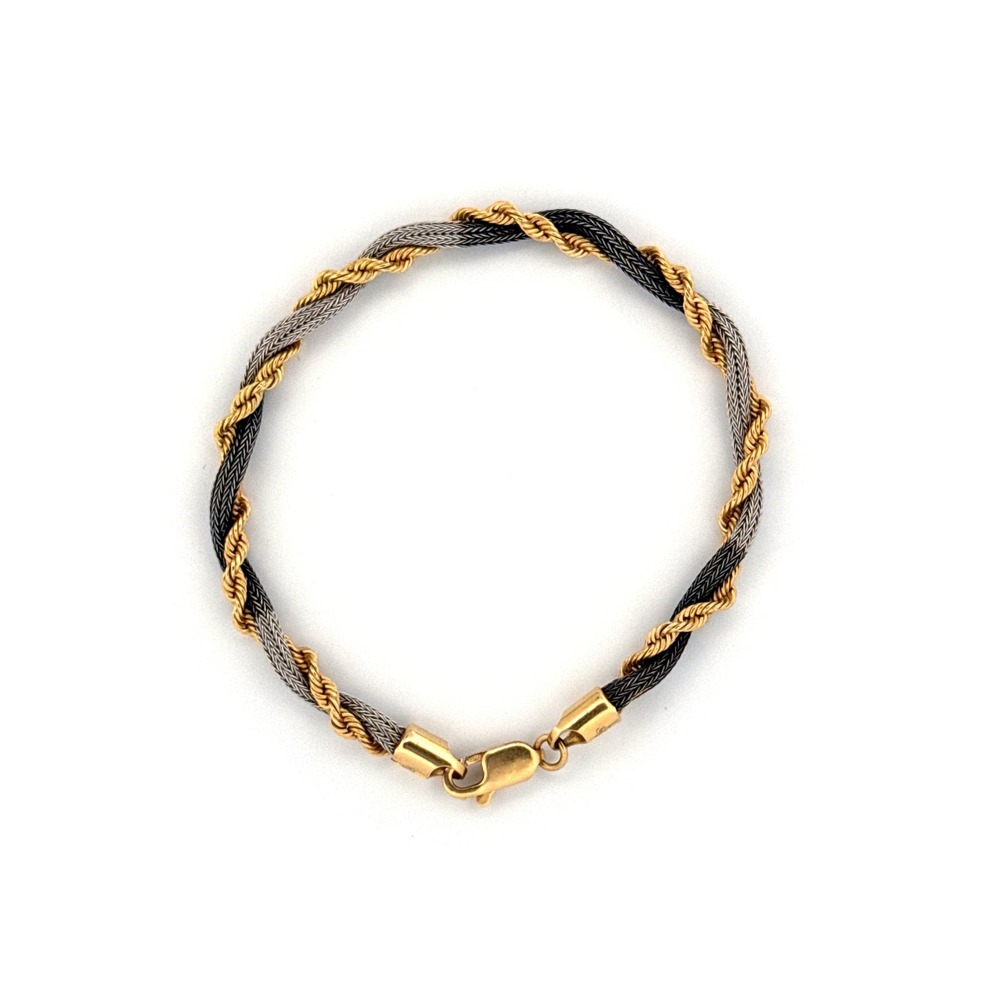 Armband Gelb- & Weissgold 18k - Doraghe (Dreifarbig)