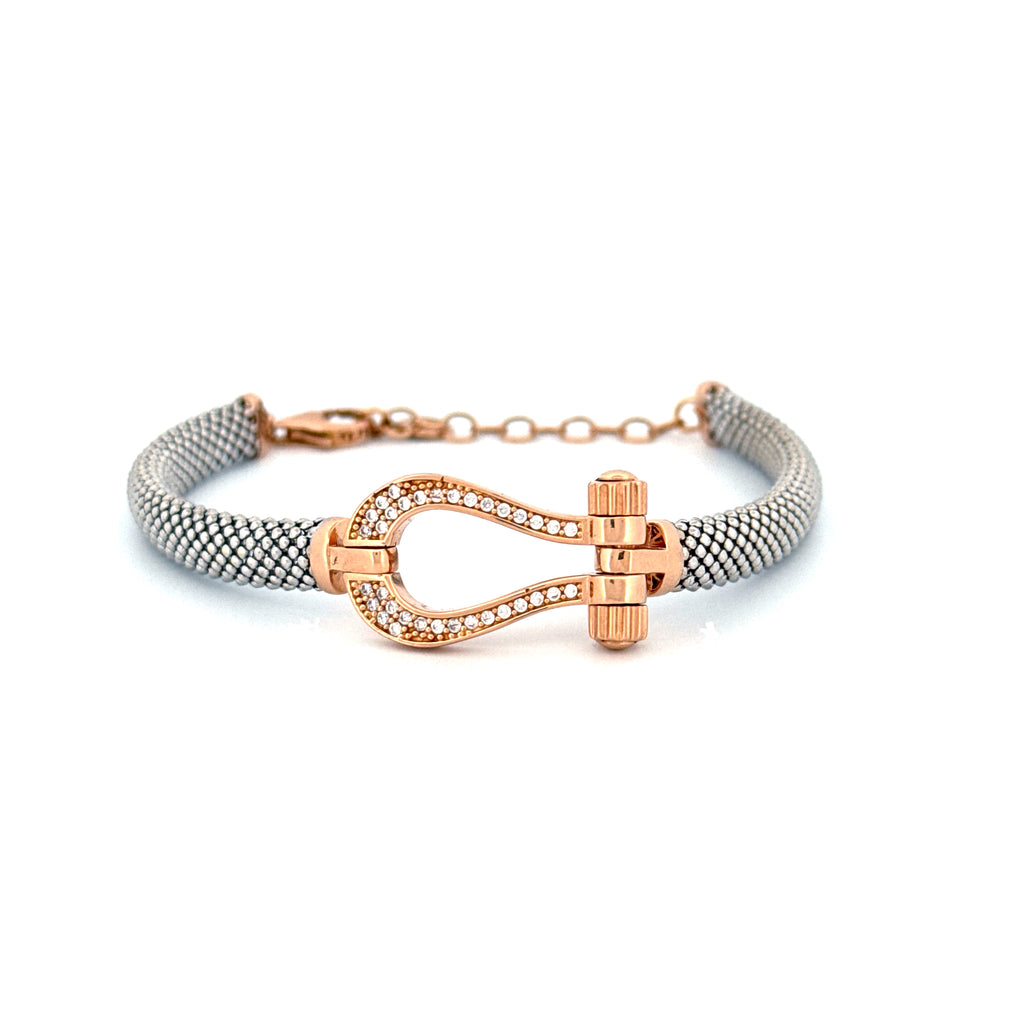 Armband Roségold & Weissgold 18k - Peyvand (Verbindung)